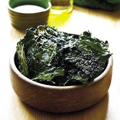 <p>Believe it or not, kale can be used to make crispy chips that the whole family will love. My kids were particularly skeptical the first time I tried serving them a batch, but now they love them almost as much as potato chips. It's one of those snack foods you can feel good about serving to your family.</p><p><b>Recipe:</b> <a href="http://gogonow.org/recipefinder/baked-kale-chips-recipe-rbk0912%22 target="_blank"><b>Baked Kale Chips</b></a></p>