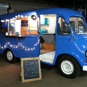 Zsa’s sells small batch artisanal ice cream to Philadelphia residents out of its small, but festive blue truck. They sell flavors by the pint, but also serve up scoops, sandwiches, and homemade baked goods. Current flavors include Chocolate Truffle, Vanilla, Salted Caramel, Maple Toffee Graham, and more. Cookies for sandwiches range from Salted Toffee Almond Graham Crackers to Cinnamon Chocolate Chip Oatmeal.
<br /><br />
<a href="url">Link text</a>