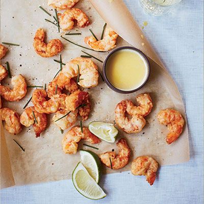 <p>Chef Chris Shepherd's popcorn shrimp is like movie theater popcorn at its best. To imitate the buttery flavor, he makes a sauce with fresh corn, a touch of cream and Butter Buds, which are store-bought, butter-flavored granules.</p><p><b>Recipe: </b><a href="http://www.delish.com/recipefinder/popcorn-shrimp-corn-butter-recipe-fw0713"><b>Popcorn Shrimp with Corn Butter</b></a></p>