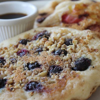 <p>At Choices Vegan Cafe, guests really do get to make choices about their meal. In addition to gluten-free and vegan options, diners can customize their pancakes. Choose from Plain, Gluten-Free, Carrot Cake, Buckwheat, and Zucchini batters. Next come the toppings, which range from sweet (fruits and chocolate) to savory (kale, spinach, onions, and more).</p>

<p><i>Choices Vegan Cafe, 379 Southwest 15th Rd., Miami; (305) 400-8895; <a href="http://mychoicescafe.com" 
target="_blank">mychoicescafe.com</a></i></p>

<p><b>Homemade Version:</b> <a href="/recipefinder/ham-pea-pancakes-chive-butter-recipe-wdy0113"><b>Ham and Pea Pancakes with Chive Butter</b></a></p>