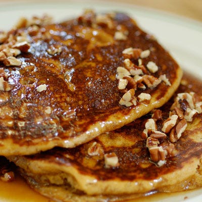 <p>This Atlanta-based establisment believes in wholesome, fresh preparation. The chefs even mill their own grains to make flour that's used in their spectacular eats, including Sweet Potato Pancakes. The traditional southern-style pancakes get amazing flavor from the addition of sweet potatoes. They are served with a housemade brown sugar butter and toasted pecans.</p>

<p><i>Highland Bakery, 655 Highland Avenue NE, No. 10, Atlanta; (404) 586-0772; <a href="http://www.highlandbakery.com/" 
target="_blank">highlandbakery.com</a></i></p>

<p><b>Homemade Version:</b> <a href="/recipefinder/charleston-sweet-potato-pancake-1654"><b>Charleston Sweet-Potato Pancake</b></a></p>