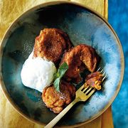 <p>This deep-fried dessert is the perfect way to end a holiday meal. Who knew pumpkin could be so scrumptious? Serve with a scoop of your favorite vanilla ice cream and guests of all ages will be delighted.</p><p><b>Recipe:</b> <a href="/recipefinder/pumpkin-fritters-ice-cream-desserts" target="_blank"><b>Pumpkin Fritters with Vanilla Ice Cream</b></a></p>