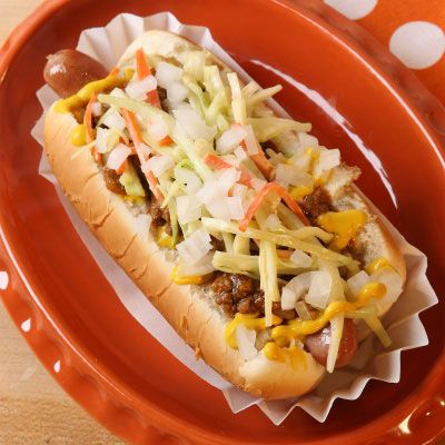<p>Atlanta residents typically top their savory dogs with a cool, creamy, crunchy slaw. Here, we've snuch some spicy chili and mustard underneath the crisp veggie topping for an extra boost of contrasting flavor.</p>
<p><strong>Recipe:</strong> <a href="../../../recipefinder/bulldog-hot-dogs-recipe-mslo0712" target="_blank"><strong>"Bulldog" Hot Dogs</strong></a></p>