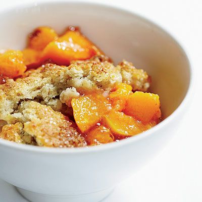 nicole krasinski loves the combination of peaches and lavender because the dried blossoms amplify the floral flavor of the fruit
 recipe peach lavender cobbler
