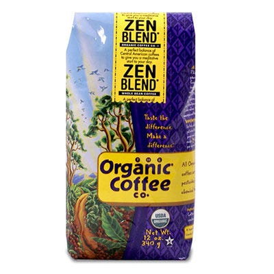 <div class="imageContent">
<p>This balanced blend boasts an earthy aroma and a full, deep flavor for a leisurely morning sip.</p>
<p><em>Organic Coffee Co. Zen Blend</em><em> ($13.99 for 12 oz)</em></p>
</div>