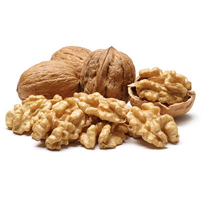 Walnuts <p>On salads, baked into bread, candied, or just on their own, walnuts are a true superfood. The amino acids found in this healthy snack help improve blood flow to muscles. The nuts contain oleic acid, which can reduce depression, are packed with fiber, contain omega-3s, copper, manganese and vitamin E, all helping protect your to heart. Walnuts on your plate may also do wonders for your brain and help slow the onset of Alzheimer's and Parkinson's disease. </p>
<br></br>
<p>Try this <a href="http://gogonow.org/recipefinder/beet-orange-walnut-salad-122029%22%3EBeet, Orange and Walnut Salad</a> for lunch or these<a href="http://gogonow.org/recipefinder/sweet-spicy-sesame-walnuts-recipe-fw1110 "> Sweet-and-Spicy Sesame Walnuts</a> for quick and zesty snack.</p>