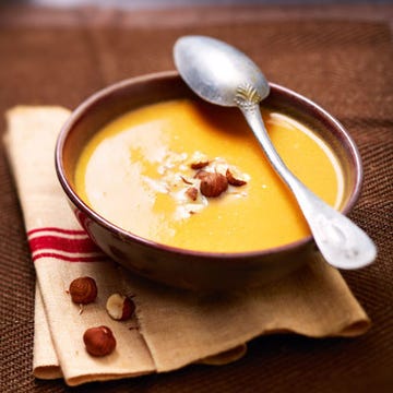 <p>The high micronutrient content of this butternut squash soup fills you up and staves off hunger pangs — a win-win dinner plan.</p>
<p><strong>Recipe: <a href="http://gogonow.org/recipefinder/butternut-squash-soup-recipe-del0813%22 target="_blank">Butternut Squash Soup</a></strong></p>