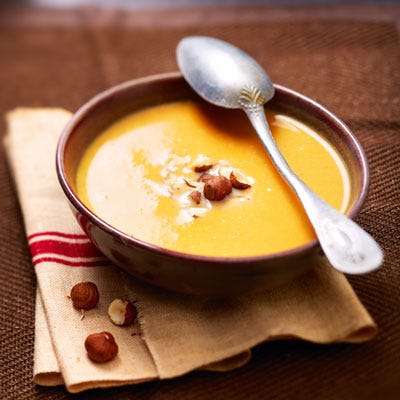 <p>The high micronutrient content of this butternut squash soup fills you up and staves off hunger pangs — a win-win dinner plan.</p>
<p><strong>Recipe: <a href="http://gogonow.org/recipefinder/butternut-squash-soup-recipe-del0813%22 target="_blank">Butternut Squash Soup</a></strong></p>