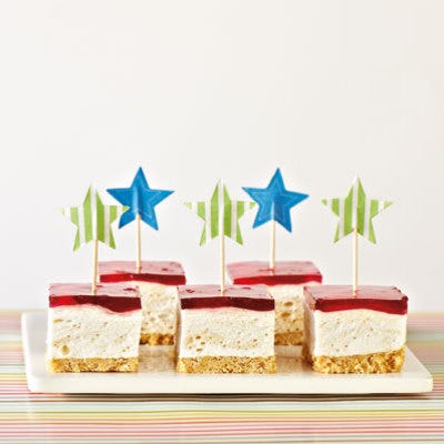 Peanut Butter and Jelly Marshmallow Squares