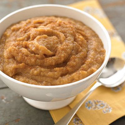 <p>The apples and sugar caramelize on the bottom of the pan as they roast, giving the finished applesauce a marvelous depth of flavor.</p><p><b>Recipe:</b> <a href="http://www.delish.com/recipefinder/roasted-applesauce-recipe-mslo0910" target="_blank"><b>Roasted Applesauce</b></a></p>