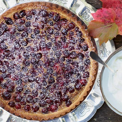 <p>Since one dessert is never enough, David Tanis bakes a buttery French-American tart to complement his classic apple pie. The sweet-and-tart berries in the creamy custard pop when you take a bite.</p>
<p><strong>Recipe:</strong> <a href="http://gogonow.org/recipefinder/brown-sugar-cranberry-tart-recipe-fw1112%22%3E%3Cstrong%3EBrown Sugar-Cranberry Tart</strong></a></p>