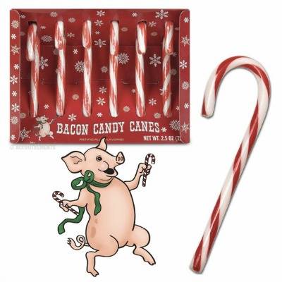 It's not surprising that there's a bacon, flavored candy cane out there since there are so many novelty bacon products on the market. These candies don't actually contain any meat and could double for peppermint so watch out for Christmas pranks!
<br /><br />
<a href="http://www.baconfreak.com/bacon-flavored-candy-canes.html" target="_blank">www.baconfreak.com</a>