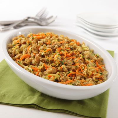 <p>All of the brightly colored veggies added to this stuffing are as pretty as festive confetti.</p>
<p><b>Recipe: <a href="http://www.delish.com/recipefinder/vegfetti-stuffing-recipe-sts1113">Vegfetti Stuffing</a></b></p>