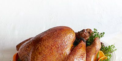 <p>A flavorful and foolproof way to roast your Thanksgiving turkey, complete with fresh herbs and root vegetables. Look for kosher turkey; it's already salted, so you'll get a brined flavor without the labor.</p>
<p><b>Recipe: <a href="http://www.delish.com/recipefinder/luscious-roast-turkey-recipe-ghk1113">Luscious Roast Turkey</a></b></p>
