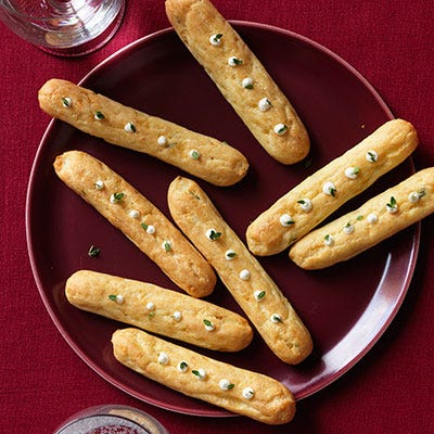 <p>Simple but oh-so-satisfying, these rich cheese-filled pastries are sure to be a big hit at any party.</p>
<p><strong>Recipe: <a href="http://gogonow.org/recipefinder/parmesan-pastry-pipes-recipe-wdy1213%22 target="_blank">Parmesan Pastry Pipes</a></strong></p>