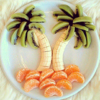 <p>Palm tree fruit art fits right in with our carefree Summer living plans.</p>