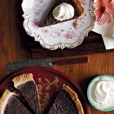 <p>This chocolate pie is as classic as it gets. You can make your own crust or buy packaged, because what shines through is the rich and creamy chocolate taste. </p> <p><b>Recipe: </b><a href="/recipefinder/minnys-chocolate-pie-recipe-fw0811" target="_blank"><b>Minny's Chocolate Pie</b></a></p>