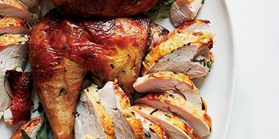 <p>"Brining introduces flavor that penetrates to the bone," says chef Ken Oringer. "And, because brining adds moisture, the turkey can handle high heat."</p>
<p><strong>Recipe:</strong> <a href="http://www.delish.com/recipefinder/apple-brined-turkey-recipe-fw1113"><strong>Apple-Brined Turkey</strong></a></p>

