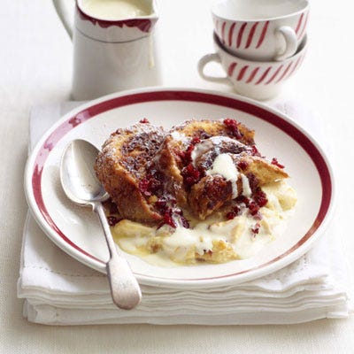 Fig and Cranberry Bread Pudding