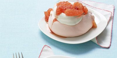 <p>A hint of strawberry jam adds sweetness to tart grapefruit for a luscious accent to these light and airy desserts.</p>
<p><strong>Recipe: <a href="http://www.delish.com/recipefinder/pink-grapefruit-pavlovas-recipe-wdy0113" target="_blank">Pink Grapefruit Pavlovas</a></strong></p>