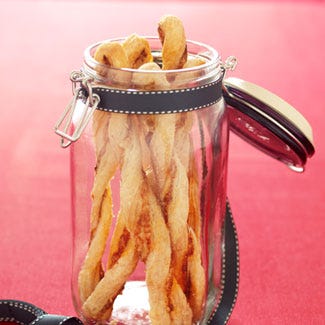 <p>Our scrumptious cheese straws are best straight out of the oven , so use your leftover puff pastry in patches for fresh, hot appetizers whenever the mood strikes.</p>
<p><strong>Recipe: <a href="http://gogonow.org/recipefinder/cheese-straws-holiday-gift-recipes%22 target="_blank">Puff Pastry Cheese Straws</a></strong></p>