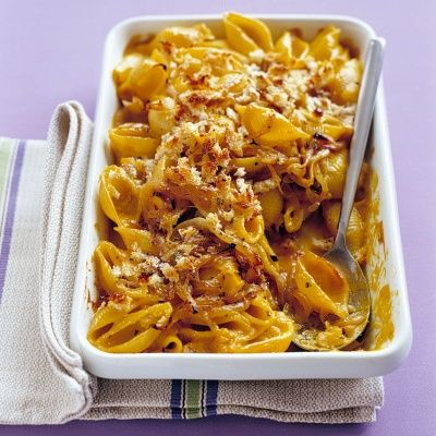 <p>This is a grown-up alternative to macaroni and cheese, but even kids might approve.</p>
<p><strong>Recipe: <a href="http://www.delish.com/recipefinder/baked-shells-winter-squash-recipe-mslo0114" target="_blank">Baked Shells with Winter Squash</a></strong></p>