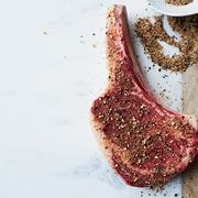 <p>To enhance the flavor of this rib eye, the spice-rubbed steak stands at room temperature for 1 hour before it's cooked to medium-rare.</p><p><strong>Recipe:</strong> <a href="http://www.delish.com/recipefinder/pepper-spice-rubbed-rib-eye-steaks-recipe-fw0214"><strong>Pepper-and-Spice-Rubbed Rib Eye Steaks</strong></a></p>