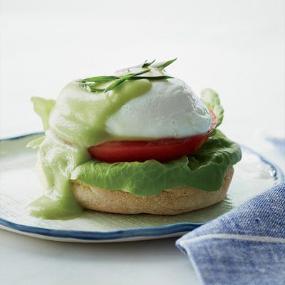 <p>Luscious, rich and lemony hollandaise gets completely re-imagined here in a light, supremely creamy purée of avocado, lemon juice, and olive oil.</p>
<p><strong>Recipe:</strong> <a href="http://gogonow.org/recipefinder/avocado-hollandaise-recipe-fw0214%22%3E%3Cstrong%3EAvocado Hollandaise</strong></a></p>