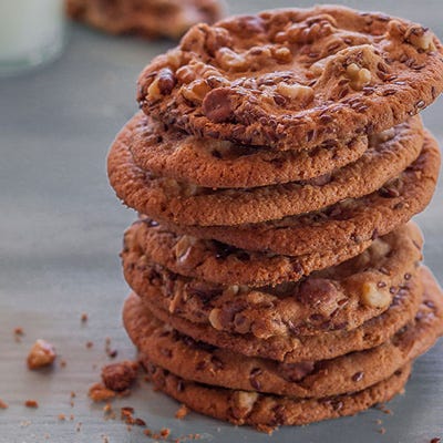 <p>Homemade flax seed meal adds dietary fiber and Omega 3 fatty acids to these made-from-scratch peanut butter, chocolate chip, and walnut cookies.</p>
<p><b>Recipe: <a href="http://gogonow.org/recipefinder/peanut-butter-chocolate-chip-cookies-flax-recipe-fw0114%22%3EPeanut Butter Chocolate Chip Cookies with Flax</a></b></p>