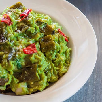 <p>This guacamole's star ingredients require a little bit of time under the broiler, but the result is worth the wait.</p><p><strong>Recipe:</strong> <a href="http://gogonow.org/recipefinder/roasted-chile-guacamole-recipe-fw0214%22%3E%3Cstrong%3ERoasted Chile Guacamole</strong></a></p>