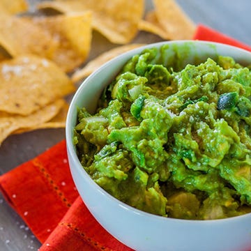 <p>This easy guacamole gets its name from its fresh ingredients: ripe avocados, white onion, jalapeno pepper, lime, and cilantro.</p><p><strong>Recipe:</strong> <a href="http://gogonow.org/recipefinder/fresh-guacamole-recipe-fw0214%22%3E%3Cstrong%3EFresh Guacamole</strong></a></p>