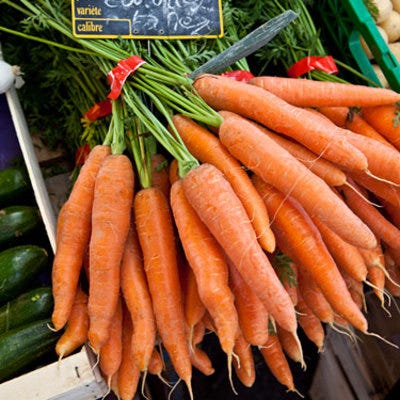 <p>There's a reason carrots are Bugs Bunny's treat of choice. Because of a low respiration rate, the nutrient-packed food can offer two to three weeks of freshness if stored uncut and unwashed in your fridge's crisper drawer, according to Cox. Bedwell also suggests removing the green tops, since they'll steal nutrients and moisture from the carrots, which speeds up spoiling. </p>