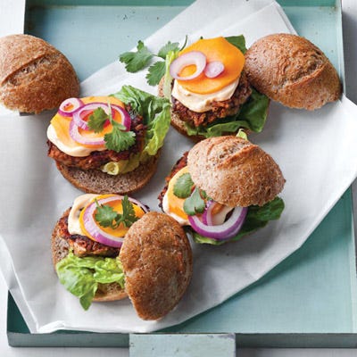 Bean-and-Veggie Sliders