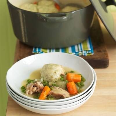 <p>Few recipes scream "comfort food" like chicken and dumplings. This hearty recipe combines chicken thighs, plump dumplings, and plenty of vegetables for a meal that's warm and filling. These chicken and dumplings are ready in just an hour, so they're totally doable for busy weeknight meals. </p>
<p><strong>Recipe: <a href="http://www.delish.com/recipefinder/chicken-dumplings-recipe-mslo0214" target="_blank">Chicken and Dumplings</a></strong></p>