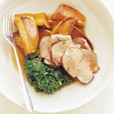 <p>Pork tenderloin is juicier than most other cuts of pork and is quick-cooking and lean. Browning the meat in butter and honey before roasting gives it a hint of sweetness. </p>
<p><strong>Recipe: <a href="http://gogonow.org/recipefinder/pork-tenderloin-honeyed-butter-recipe-mslo0214%22 target="_blank">Pork Tenderloin with Honeyed Butter</a></strong></p>