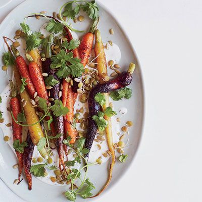 <p>This lovely dish combines a trio of ingredients from the same family: sweet roasted carrots, coriander, and caraway.</p><p><b>Recipe:</b> <a href="http://www.delish.com/recipefinder/roasted-carrots-caraway-coriander-recipe-fw1013"><b>Roasted Carrots with Caraway and Coriander</b></a></p>