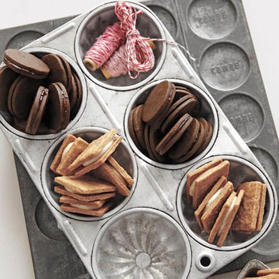 <p>If you're using the day to celebrate your girls, nothing says "you rock" like a batch of homemade cookies. These little darlings might not look as festive as their flashy counterparts, but the combination of slightly bitter chocolate and sweet raspberry is irresistible. Plus, they're baked full of love. Your friends couldn't ask for anything more.</p>
<p><strong>Recipe: <a href="http://gogonow.org/recipefinder/bittersweet-chocolate-sandwich-cookies-raspberry-preserves-recipe-clx1211%22 target="_blank">Bittersweet-Chocolate Sandwich Cookies with Raspberry Preserves</a></strong></p>