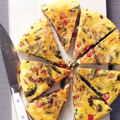 <p>Frittatas are great warm or at room temperature, making this a smart meal for a busy night when not everyone in the family can sit down to dinner at the same time.</p><p><strong>Recipe:</strong> <a href="http://www.delish.com/recipefinder/vegetable-frittata-roasted-potatoes-garlic-recipe-mslo0114"><strong>Vegetable Frittata with Roasted Potatoes and Garlic</strong></a></p>

