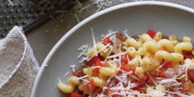 <p>It doesn't always take hours of your time and a laundry list of ingredients to create a delicious, gourmet dinner. This easy dish requires only 35 minutes, one pound of pasta, and five additional ingredients; but its sweet, salty, and savory mix flavors will definitely impress.</p>
<p><strong>Recipe: <a href="http://www.delish.com/recipefinder/cavatappi-red-peppers-prosciutto-recipe-ghk0311" target="_blank">Cavatappi with Red Peppers and Prosciutto</a></strong></p>