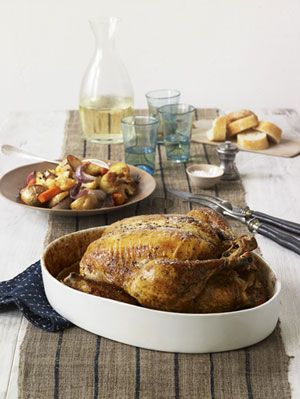<p>A seemingly gourmet roasted chicken with hints of tarragon.</p><p><strong>Recipe:</strong> <a href="http://www.delish.com/recipefinder/tarragon-chicken-roasted-vegetables-recipe-rbk0311"><strong>Tarragon Chicken With Roasted Vegetables </strong></a></p>

