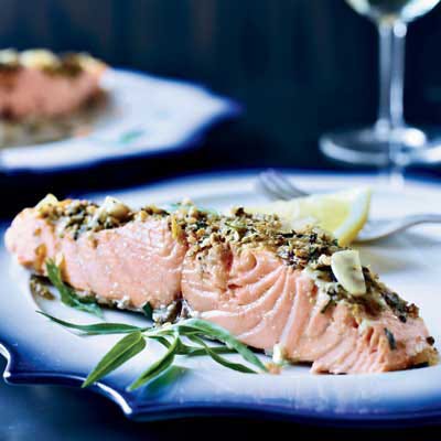 Slow-Roasted Salmon with Tarragon and Citrus