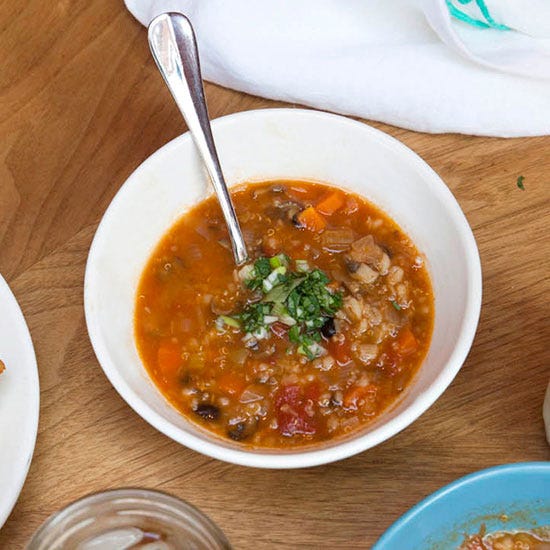 Vegetarian Chili with Barley, Quinoa, and Beans Vegetarian Chili with Barley, Quinoa, and Beans