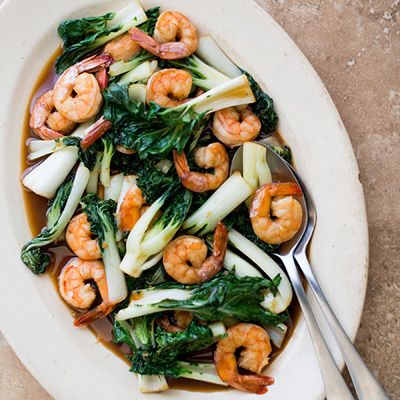<p>Quickly stir-fry shrimp, bok choy and homemade teriyaki sauce for a great 15-minute meal.</p>
<p><b>Recipe: <a href="http://www.delish.com/recipefinder/teriyaki-shrimp-bok-choy-stir-fry-recipe-fw0114" target="_blank">Teriyaki Shrimp and Bok Choy Stir Fry</a></b></p>