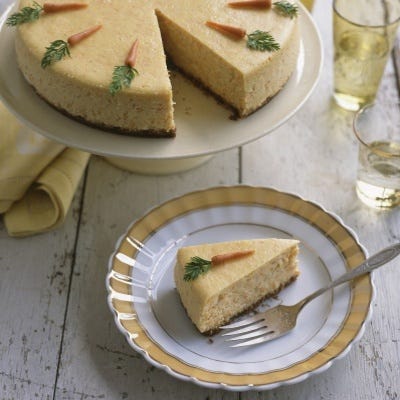Carrot Cheesecake with Marzipan Carrots