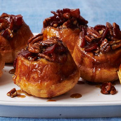 <p>Two breakfast favorites come together in this sweet and savory recipe.</p><p><b>Recipe:</b> <a href="http://www.delish.com/recipefinder/maple-bacon-pecan-buns-recipe-wdy0912"><b>Maple, Bacon, and Pecan Sticky Buns</b></a></p>
