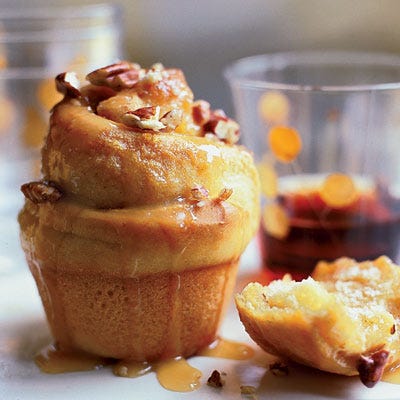 <p>If this is breakfast who needs lunch, dinner, or anything in between? Revel in these warm sticky buns dipped into sweet-salty butterscotch sauce, flavored with a splash of Scotch.</p><br /><p><b>Recipe:</b> <a href="/butterscotch-sticky-buns-recipe" target="_blank"><b>Butterscotch Sticky Buns</b></a></p>