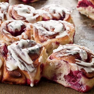 <p>Soft and puffy, with a bit of raspberry inside, these rolls are a fun twist on the traditional cinnamon bun.</p><br /><p><b>Recipe:</b> <a href="/recipefinder/raspberry-sweet-rolls-recipe-fw0111" target="_blank"><b>Raspberry-Swirl Sweet Rolls </b></a></p>