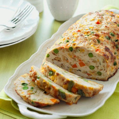 <p>Thawed frozen vegetables make a quick and easy addition to this chicken meatloaf.</p>
<p><b>Recipe: <a href="http://gogonow.org/recipefinder/chicken-vegetable-meatloaf-recipe%22%3EChicken-Vegetable Meatloaf</a></b></p>