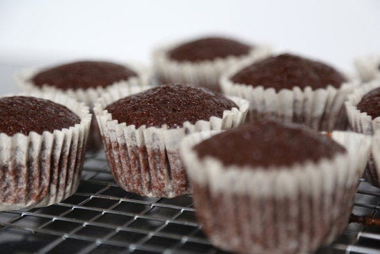 Start by making an easy, classic chocolate cupcake that's fluffy and moist.

<b>Get the Recipe:</b> <a href="TK">Homemade Hostess Cupcakes</a>