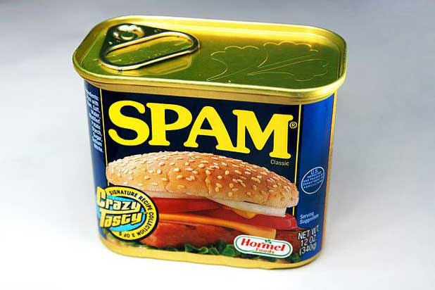 <p>While most people assume SPAM is short for "spiced ham," only a handful of people know its true origin — and they're not telling. The name was actually suggested in naming contest by Ken Daigneau, a Hormel VP's brother, before the product was introduced in 1937. Daigneau won a naming contest and $100. Other theories include "special processed American meat" and "shoulders of pork and ham."
</p>
